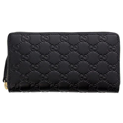 GUCCI グッチ 長財布 410102 CWC1G 1000 ブラック LINEA リネア グッチシマ