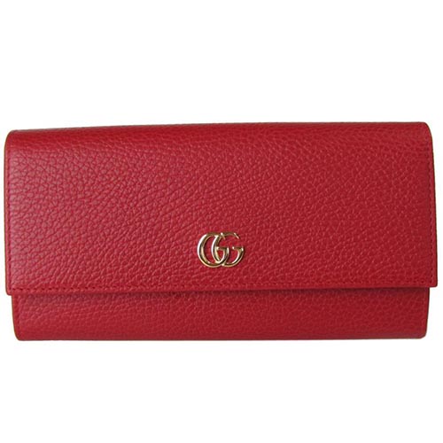 グッチ GUCCI 長財布 レディース プチ マーモント ダブルG ハイビスカスレッド 456116 CAO0G 6433