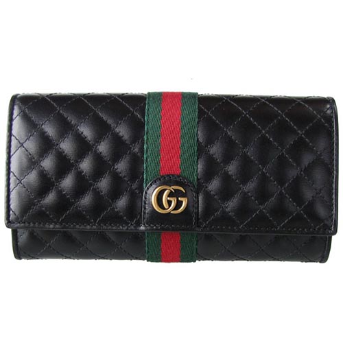 グッチ GUCCI 長財布 キルティングレザー ダブルG GRGウェブ ブラック 536451 0YKBT 1060