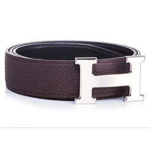 エルメス ベルト HERMES エルメス レザーベルト メンズ　レザーシルバーバックル he-be-6815