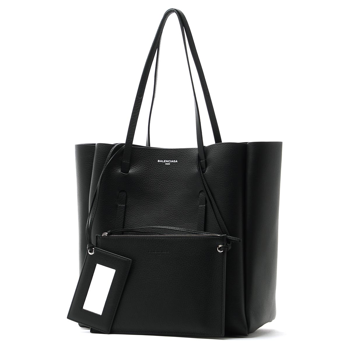 バレンシアガ BALENCIAGA トートバッグ ブラック レディース ポーチ レザー 本革 ブラック 黒 475199 d6w2n 1000