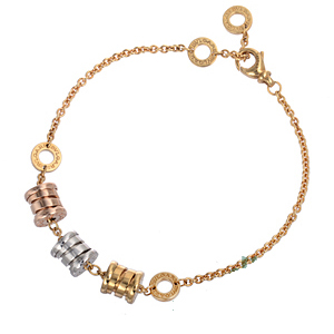 ブルガリ BVLGARI B-ZERO1 スリーエレメント ブレスレット 750WG YG PG K18 ビーゼロワン BR853666 ジュエリー・アクセサリー ブレスレット・バングル