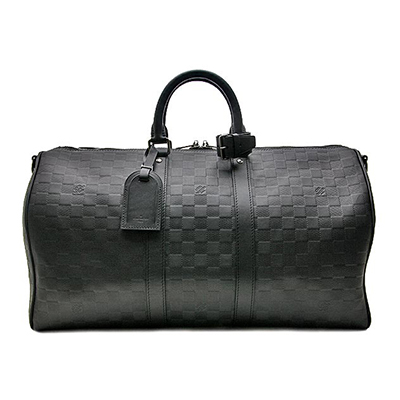 LOUIS VUITTON 【ルイヴィトン】ダミエ アンフィニ キーポル バンドリエール45 ボストンバッグ 旅行カバン オニキス N41145