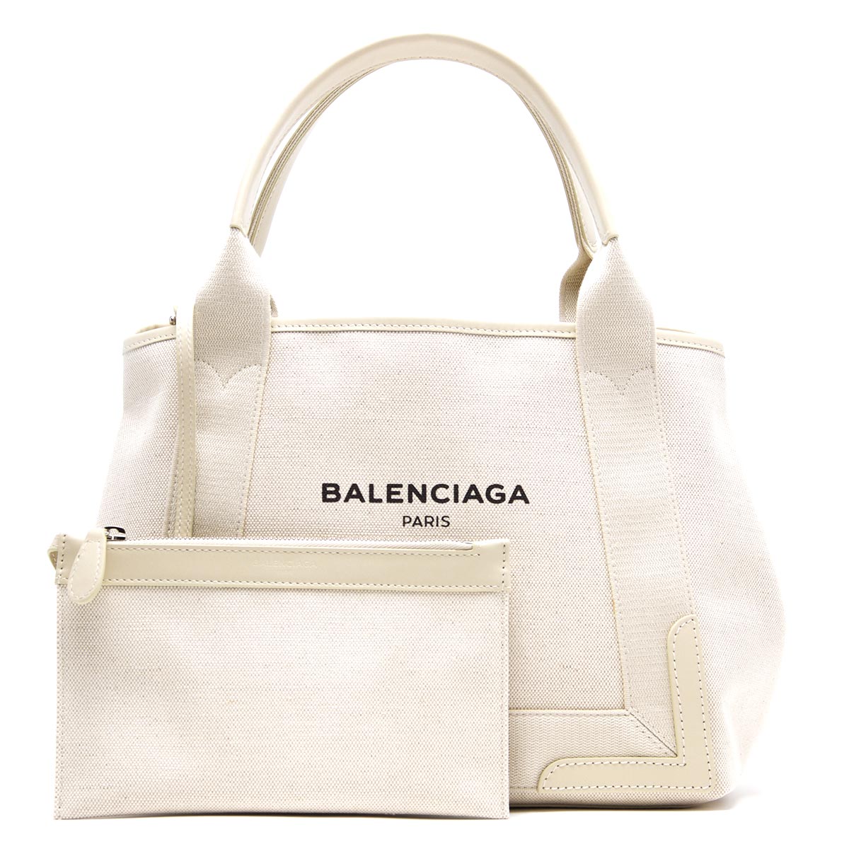 バレンシアガ BALENCIAGA トートバッグ ネイビーカバス NAVY CABAS S ナチュラル 339933 AQ38N 9281 