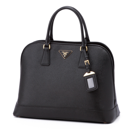 プラダ SAFFIANO LUX ショルダー付 ハンドバッグ BLACK  BN2538 NZV F0002
