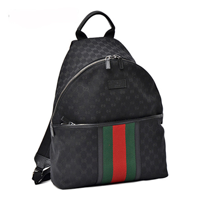 グッチ GUCCI GGキャンバス バックパック リュック キャンバス レザー ブラック 190278 FWHAR 1060
