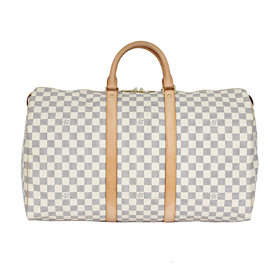ルイヴィトンブランド Louis Vuitton キーポル50 ハンドバッグ ボストンバッグ ダミエアズール N41430