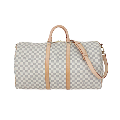Louis Vuitton　ダミエ アズール キーポル バンドリエール 55 ストラップ付 ボストンバッグ N41429 