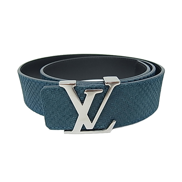 ルイ・ヴィトン ダミエ サンチュール イニシアル ブルーペトロール ベルト LOUIS VUITTON ヴィトンm6668v