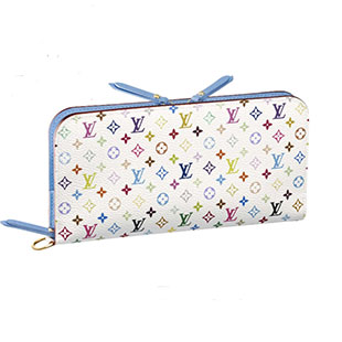 LOUIS VUITTON  ルイヴィトン M93749 モノグラムマルチカラー ポルトフォイユアンソリット 長財布 ホワイト/レザン