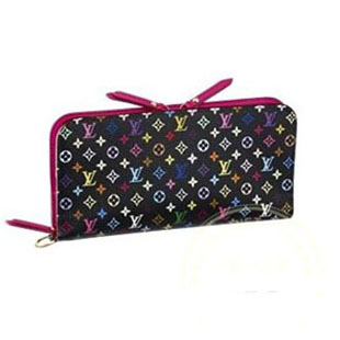 LOUIS VUITTON ルイヴィトン M93754 モノグラムマルチカラー ポルトフォイユアンソリット 長財布 ノワール/グルナード