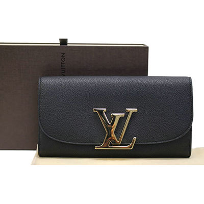 ルイヴィトンLouis Vuitton/フラップ開閉式 長財布 ポルトフォイユ・ヴィヴィエンヌ/ノワール/M58266