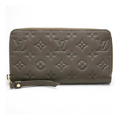 LOUIS VUITTON ルイ ヴィトン アンプラント ポルトフォイユ スクレットロン ラウンドファスナー長財布 オンブル M93436