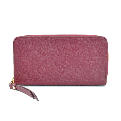 LOUIS VUITTON ルイヴィトン アンプラント ジッピーウォレット ファスナー 財布 レザー パープル オロール M60549