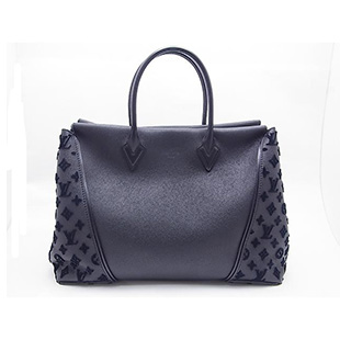 LOUIS VUITTON ルイヴィトン トートW GM 黒(ノワール) ブラック ハンドバッグ カーフレザー×ヴォーカシミール M94480