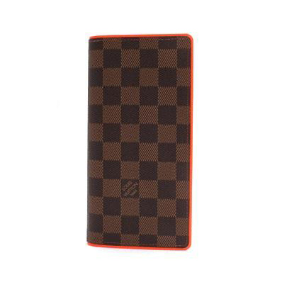 ルイヴィトン  財布 LOUIS VUITTON 長財布/ポルトフォイユ ブラザ　N63155　ダミエ/オランジュ