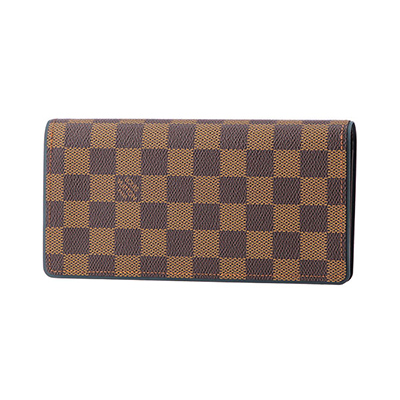 ルイヴィトン Louis Vuitton LV ポルトフォイユ・ブラザ N63168 ダミエ 2つ折長財布 メンズ スリム