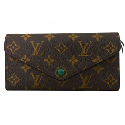 LOUIS VUITTON ルイ ヴィトン ポルトフォイユ ジョセフィーヌ モノグラム M60163 長財布 PVC ブラウン グリーン