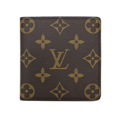 ルイヴィトン モノグラム ポルトビエ 6カルトクレディ M60929 二つ折り札入れ ブラウン メンズ キャンバス LOUIS VUITTON