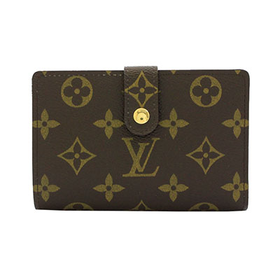 ルイ・ヴィトン Louis Vuitton ポルトフォイユ ヴィエノワ 札入れ 小銭入れ がま口 二つ折り財布 モノグラム ブラウン M61674 レディース