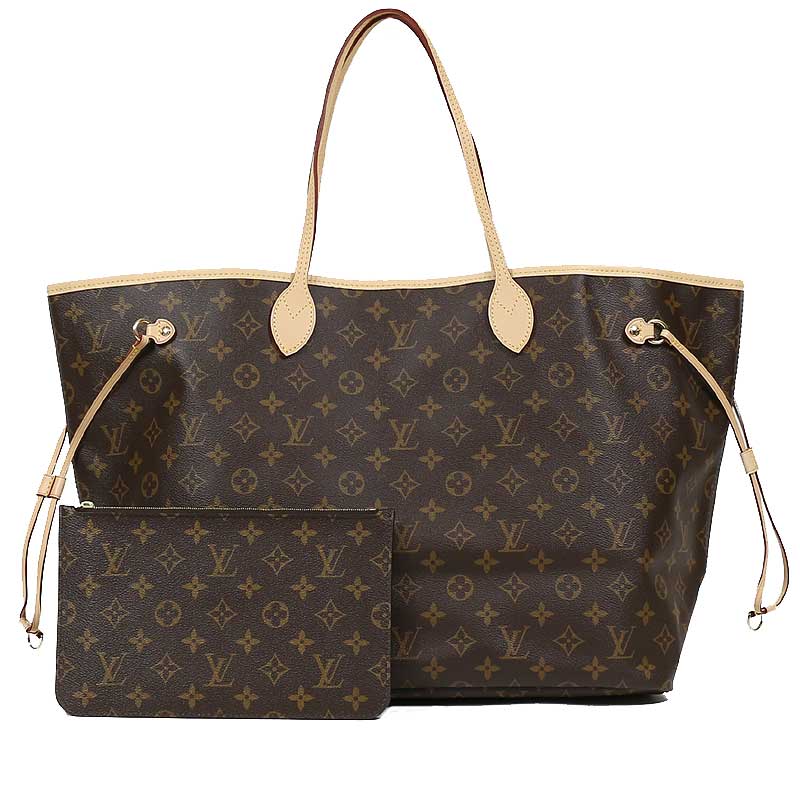 ルイヴィトン　ネヴァーフルGMポーチ付　モノグラム/ベージュ　LOUIS VUITTON　トートバッグ　M40990