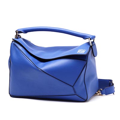 ロエベ/LOEWE/ ハンドバッグ(2WAY仕様)/PUZZLE SMALL CLASSIC CALF /ELECTRICO BLUE ブルー系32230 k74 5560 レディース