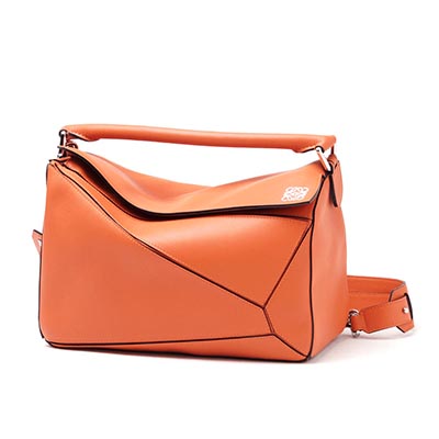 ロエベ/LOEWE ハンドバッグ(2WAY仕様) PUZZLE SMALL CLASSIC CALF CORAL オレンジ系 32230 k74 7130 レディース