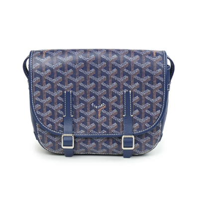 GOYARD  ゴヤール ベルヴェデール ユニセックス ショルダーバッグ ネイビー×シルバー金具 G2020699