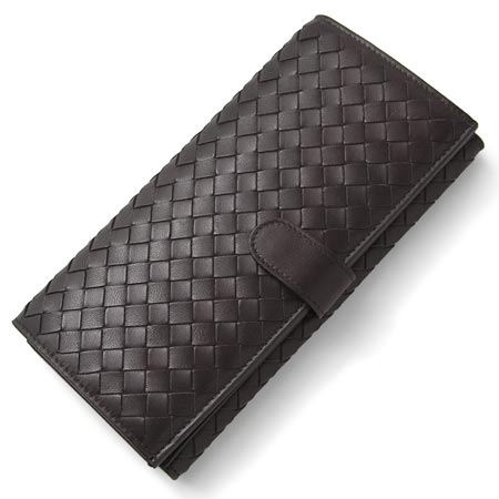 BOTTEGA VENETA(ボッテガヴェネタ) 134075-V001N-2040小銭入れ付長財布　カラーダークブラウン