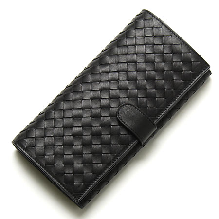 ボッテガヴェネタ BOTTEGA VENETA 長財布 イントレチャート/INTRECCIATO ブラック 134075 V001N 1000 メンズ