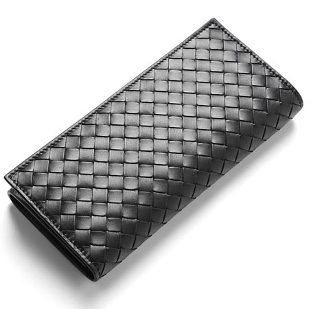 ボッテガヴェネタ長財布 ボッテガ 財布 bottega veneta メンズ レディース ブラック 黒 レザー 本革 ファスナー 小銭入れ 120697-V4651-1000