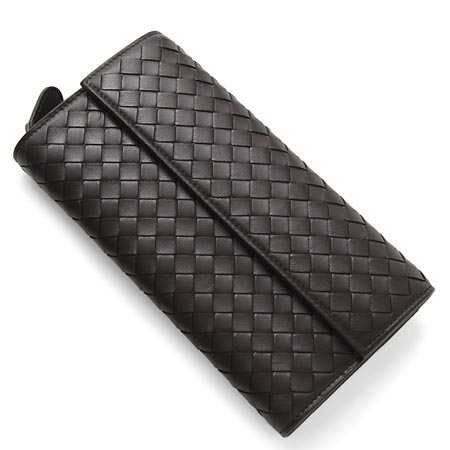 ボッテガヴェネタ長財布 BOTTEGA VENETA  150509-V001N 2040 ダークブラウン 小銭入れ付き