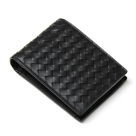 ボッテガヴェネタ BOTTEGA VENETA 2つ折り財布 [小銭入れ付き] ブラック系 113112 vahf3 1000