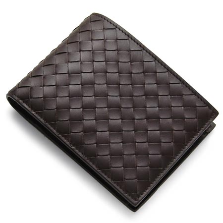 BOTTEGA VENETA ボッテガヴェネタ  113112-V4651-2040　二つ折り財布 小銭入れ付 カラーダークブラウン