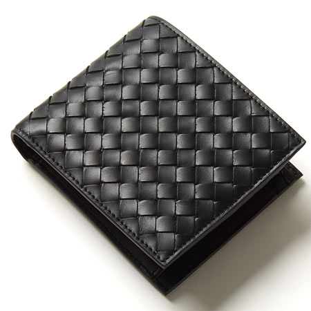 ボッテガヴェネタ BOTTEGA VENETA 二つ折り財布 イントレチャート/INTRECCIATO ブラック 193642 V4651 1000 メンズ