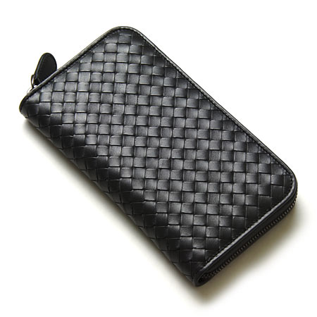 ボッテガヴェネタ長財布 ボッテガ 財布 bottega venetaメンズ ラウンドファスナー ダークグレー 114076 V4651 2015