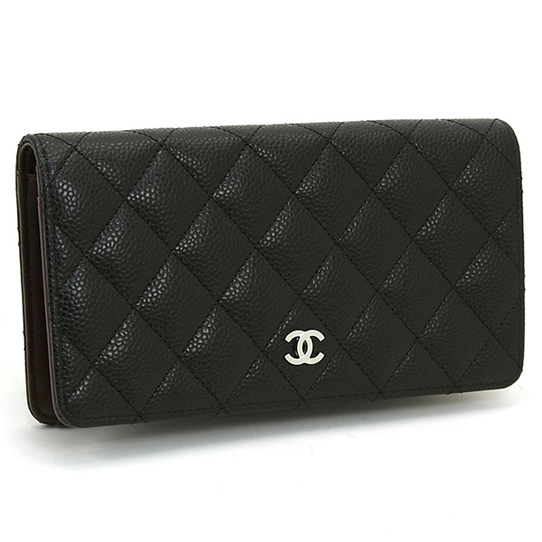 シャネル CHANEL タイムレスクラシック TIMELESS CLASSIC 長財布ファスナー A31509 Y01588 ブラック