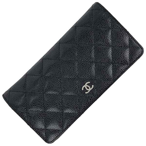 シャネル CHANEL タイムレスクラシック TIMELESS CLASSIC 長財布ファスナー A31509 Y01295 ブラック