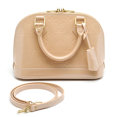 ルイヴィトン LouisVuitton M91607 アルマBB モノグラムヴェルニ ハンドバッグ ローズフロランタン 