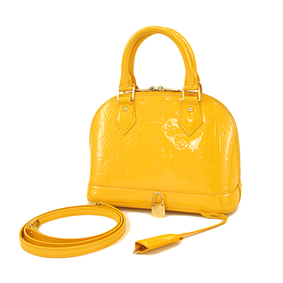 ルイヴィトン LOUIS VUITTON モノグラムヴェルニ アルマBB ハンドバッグ M91697