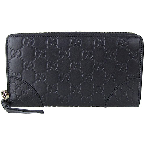 グッチ財布 GUCCI 長財布 レディース bree グッチッシマ ラウンドファスナー ブラック 323397 AOOJG 1000