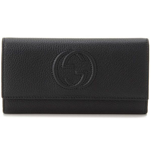 グッチ GUCCI 財布 GUCCI 282414 A7M0G 1000 長財布 タッセル インターロッキング カーフ ブラック ブランド