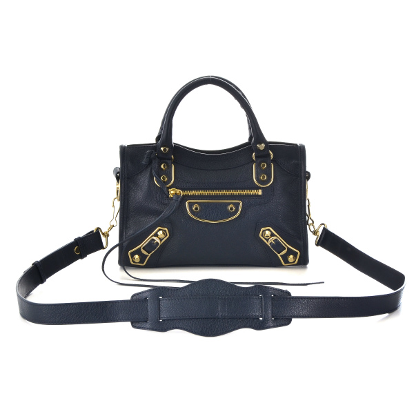 バレンシアガBALENCIAGA バッグ METALLIC EDGE MINI CITY 2WAYハンドバッグ 390160 AQ41G 4060 