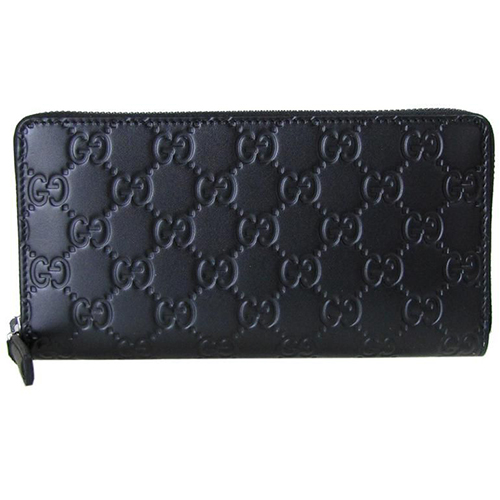 グッチ GUCCI 長財布 ラウンドファスナー AVEL アヴェル GGレザー グッチシマ ブラック 307987 CWC1R 1000