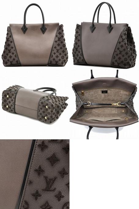 ルイ ヴィトン LOUIS VUITTON バッグ キュイール オルフェーヴル スエード トートW GM ハンド トート バッグ M94338 グリ ブラウン 茶 モノグラム レザー