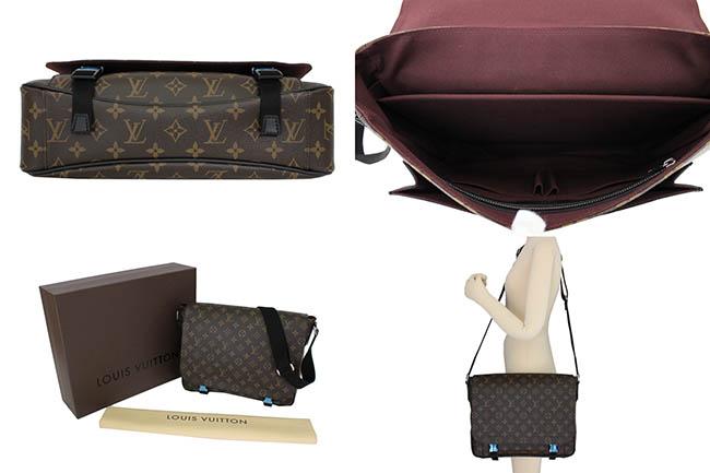 LOUIS VUITTON ルイヴィトン モノグラムマカサー　クラレンス ショルダーバッグ　メッセンジャー メンズ斜め掛け M40936