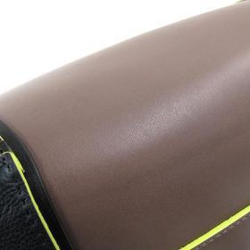 LOUIS VUITTON M94481 トートW PM キュイール・オルフェーヴル トートバッグ スエード/カーフスキン ブラック×ブラウン×イエロー