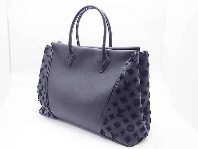LOUIS VUITTON ルイヴィトン トートW GM 黒(ノワール) ブラック ハンドバッグ カーフレザー×ヴォーカシミール M94480