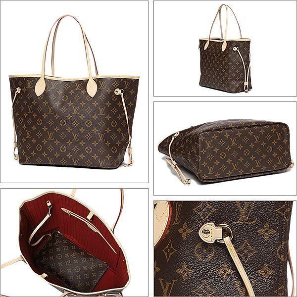 ルイ ヴィトン　VUITTON　モノグラム ネヴァーフルMM　ポーチ付き　フューシャ　M40996　