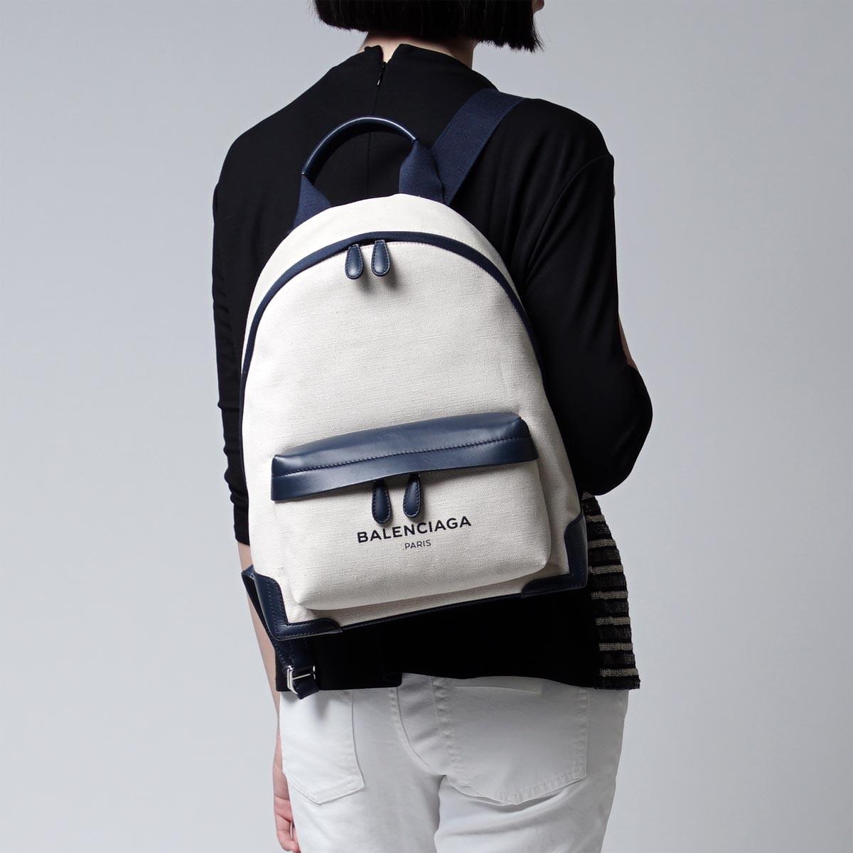 バレンシアガ BALENCIAGA バックパック NAVY BACKPACK NATUREL×BLEU OBSCUR ブルー系 409010 aq38n 4081
